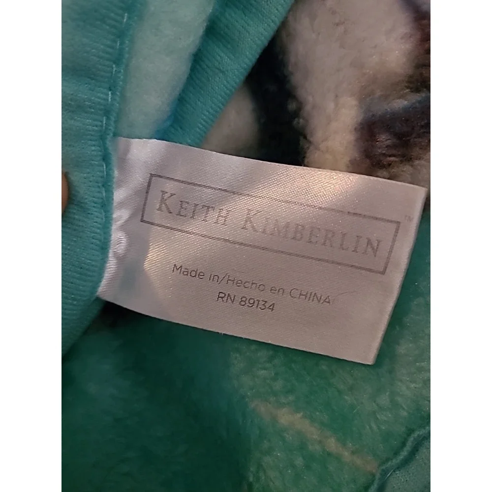 Keith Kimberlin Puppies In Shoes Print Plush Throw Blanket 48x54 Soft Fleece